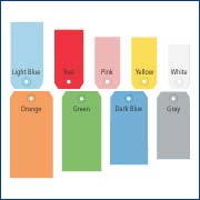 Shipping Tags - 13 Pt. Colors