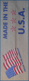 FLAG - 3" x 450' Printed "USA" Tape  - 10/CS